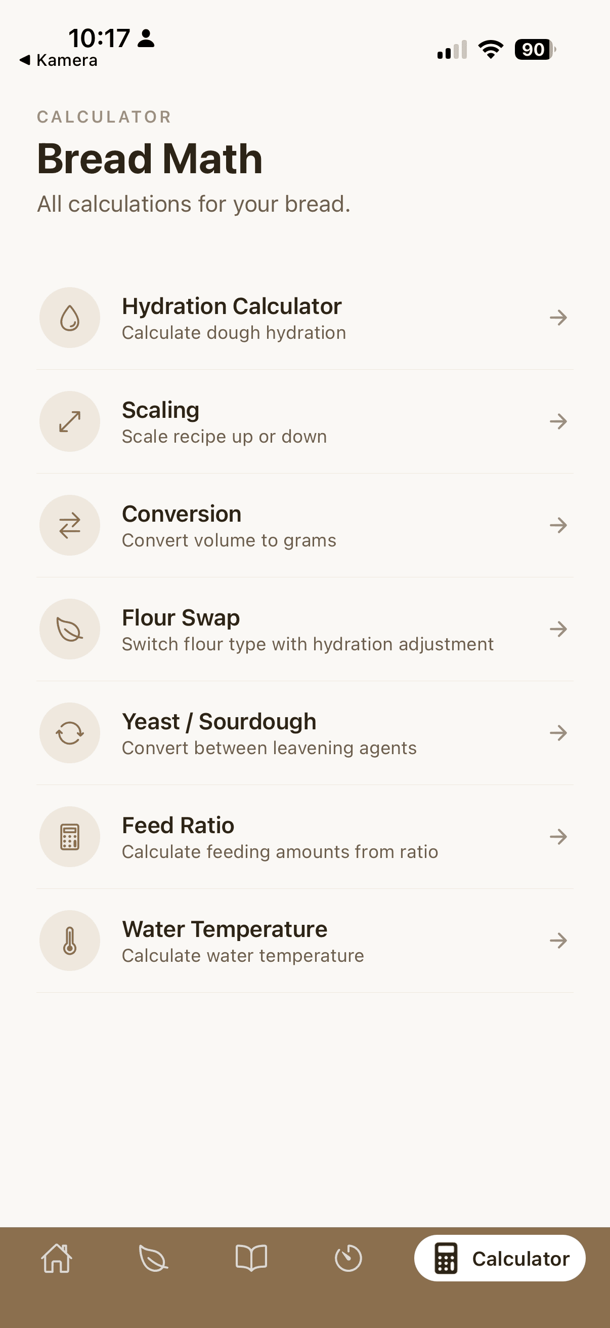 Seven calculators in one workflow